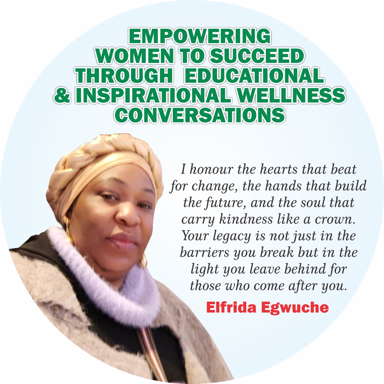 Elfrida Egwuche - Founder, Beulah Walk of Hope Foundation